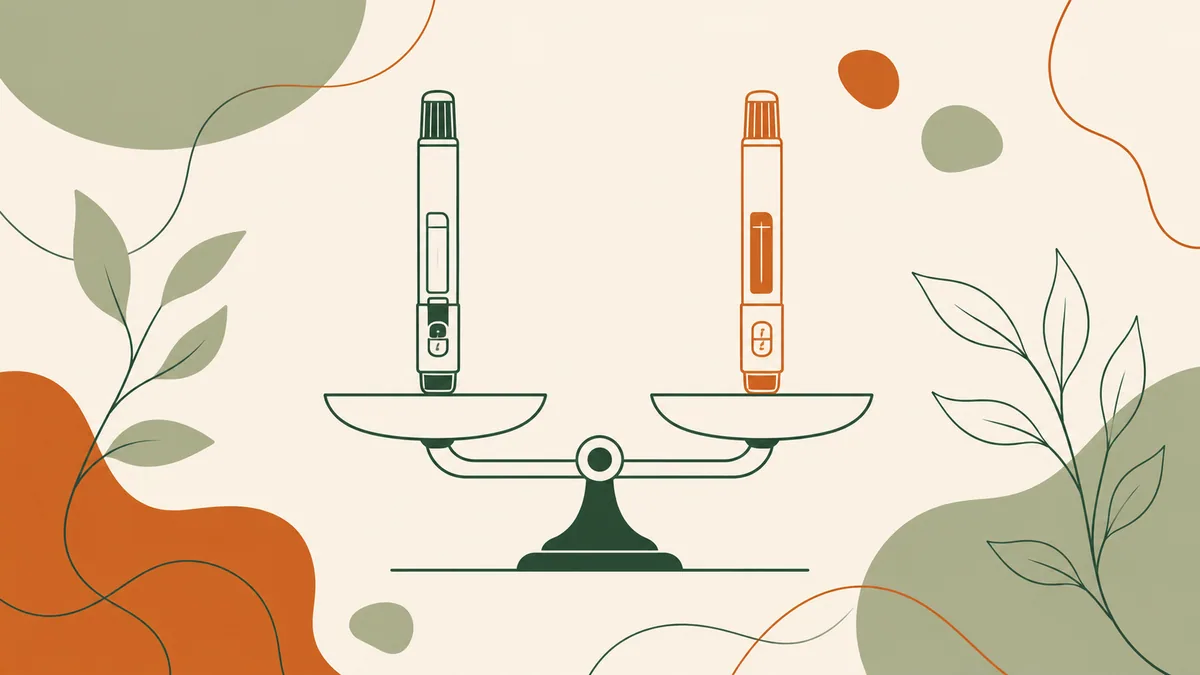 Illustrazione per l'articolo: Wegovy o Mounjaro: differenze, efficacia e quale scegliere